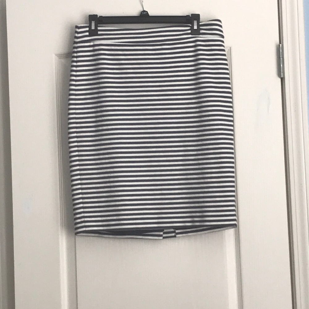 Striped Pencil Skirt
